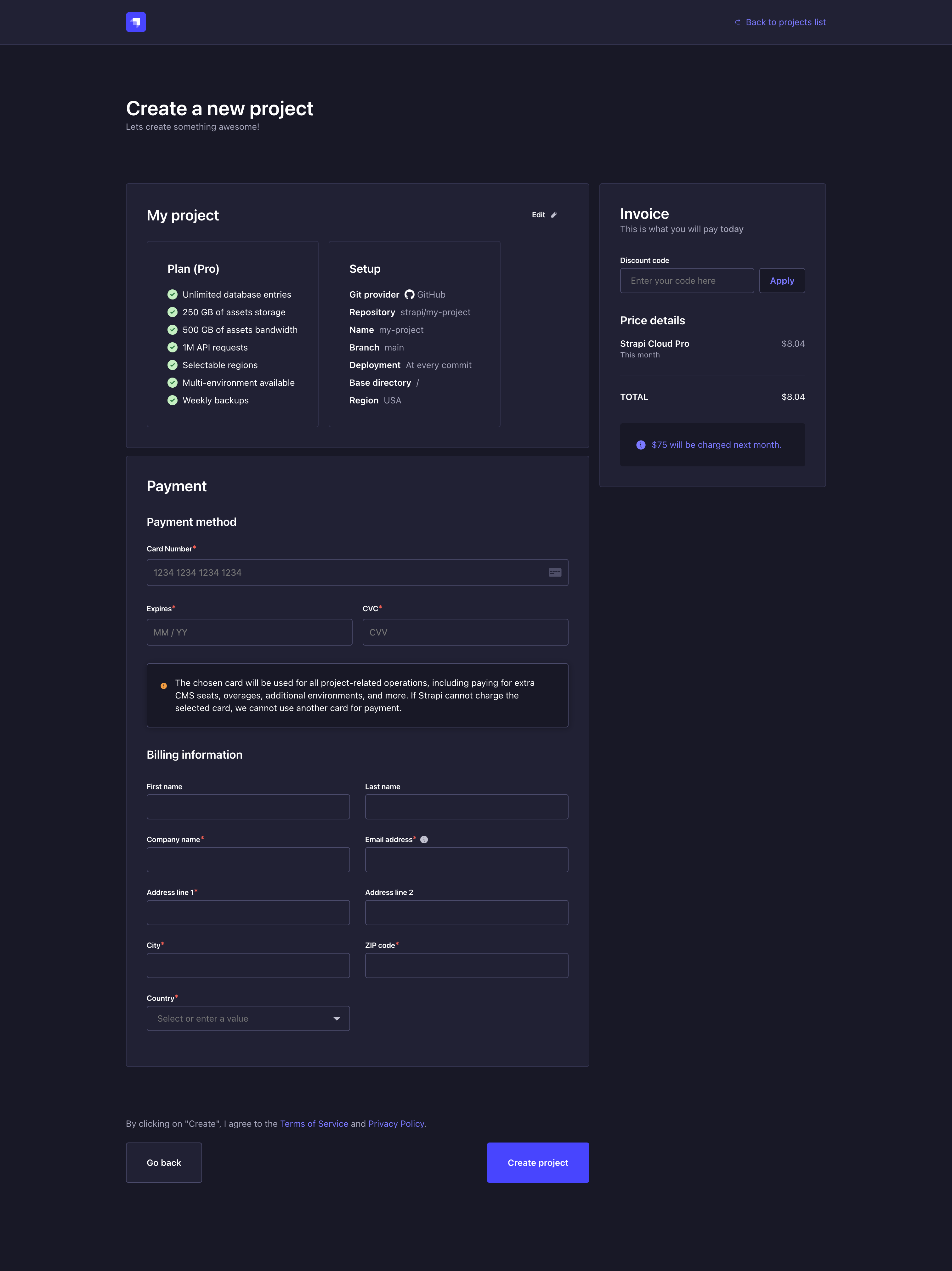 Payment & Billing